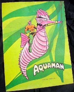 Aquaman 1975 School Folder