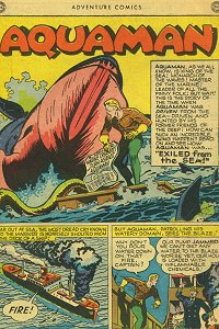 Adventure #134 Aquaman Splash Page