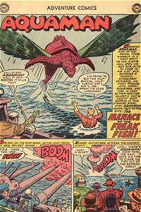 Adventure #202 Aquaman Splash Page