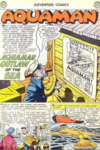 Adventure #218 Aquaman Splash Page