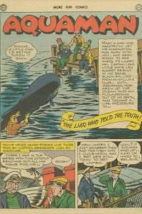 More Fun #106 Aquaman Splash Page
