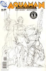Aquaman: Sword of Atlantis 40 Sketch Cover